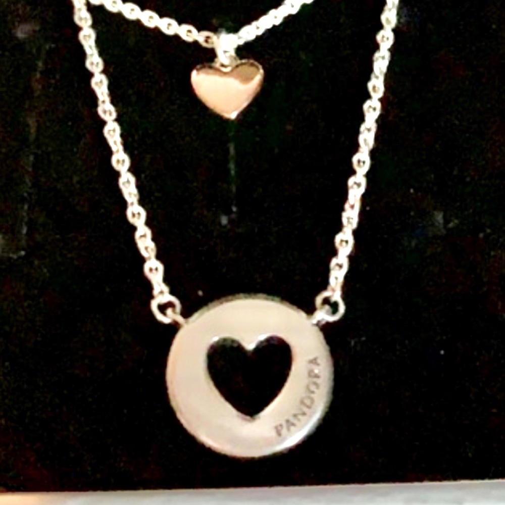 Pandora Sterling layered necklace